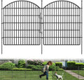 16 Panels Decorative Garden Fence with Lock, 33in (H) x 38.67ft (L) No Dig Dog Animal Barrier for Outdoor Yard, Rustproof Ground Stakes Metal Fencing for Yard, Patio, Flower Bed by GILPWAFlagship