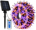 335 ft 800 LED Halloween Solar String Lights Outdoor, Orange & Purple by UMEUCDecorativeLights
