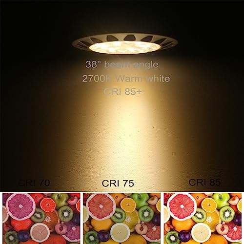 12V MR16 GU5.3 Led Outdoor Landscape Bulbs 5W,2700K Soft Warm White 6Pcs - Image 3