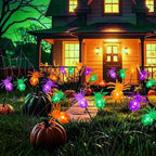 OZS 6Pack 36LED Spider Solar Halloween Decorations Outdoor - Image 3