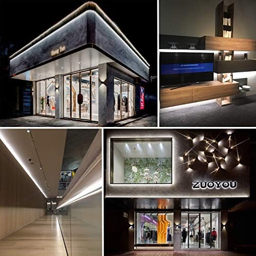 LED Rope Lights Outdoor Waterproof Daylight White: 50FT Cuttable Outside Bright 110V Lighting Connectable Flexible Plug Cool Clear Tube, Indoor Deck Patio Xmas Camping Decor, Not Flat Strip - Image 5