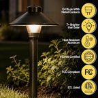 Outdoor Pathway Light – Landscaping Lighting (4 Pack) – Antique Bronze - Image 5
