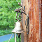 Cast Iron Dinner Bell for Outside, Cast Iron Decorative Door Bell, Decoration Hanging Hand Bell - Hanging Dinner Bell for Playhouse Outside, Decoration - Image 6