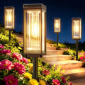 ELECLINK Solar Pathway Lights Outdoor, 4 Pack Upgraded Solar Lights Outdoor Waterproof, Bright Up to 15 Hrs Auto On/Off Garden Light for Yard Patio Lawn Path Walkway Driveway Outside Decor by ELECLINK