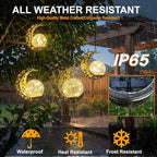 Solar Hanging Moon Lanterns Outdoor ,Waterproof Fariy Garden Lights Decor - Image 4