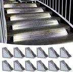 VOLISUN Solar Stair Lights 12 Pack, Solar Step Lights Waterproof IP67 by VOLISUN