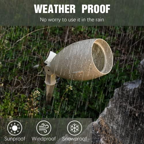 Low Voltage Landscape Spotlight 35W Flood Light Outdoor Sand Finish Light 235 Lumen 2900K Warm White Waterproof for Driveway, Yard, Lawn, Garden, Outdoor Lighting 8303-9606-01 - Image 2