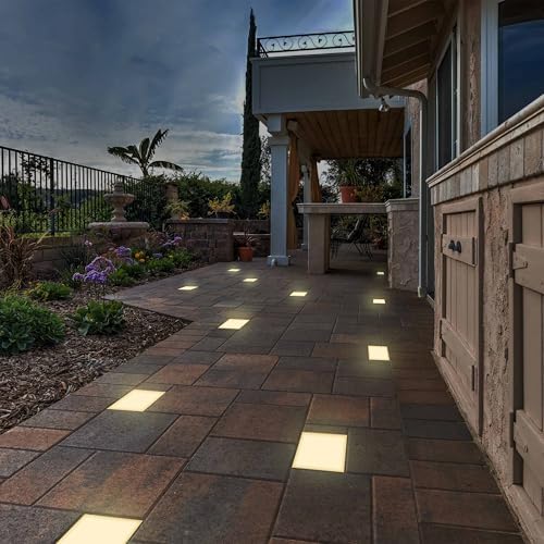 LUMENGY Paver Light 6x9 Inch (5.82x8.85), 2700K Warm White Brick Lighting for Pavers, Driveways, Walkways and Patios, 12V Wired, IP67 Waterproof, Drive-Over Rated, 6-Pack - Image 2