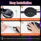 EEW Solar Halloween Decorations Outdoor 6 Pack Eyeball Lights Orange Purple - Image 7