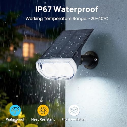 Consciot Solar Spot Lights Outdoor Waterproof, Landscape Solar Spotlights - Image 3