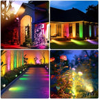 OurLeeme Landscape Lighting - 120V 8W RGB Colored Halloween Spotlight, LED Spotlights Outdoor Waterproof Yard Stake Landscape Spotlights, Christmas Spot Lights Outdoor for House Tree (6PCS) - Image 6