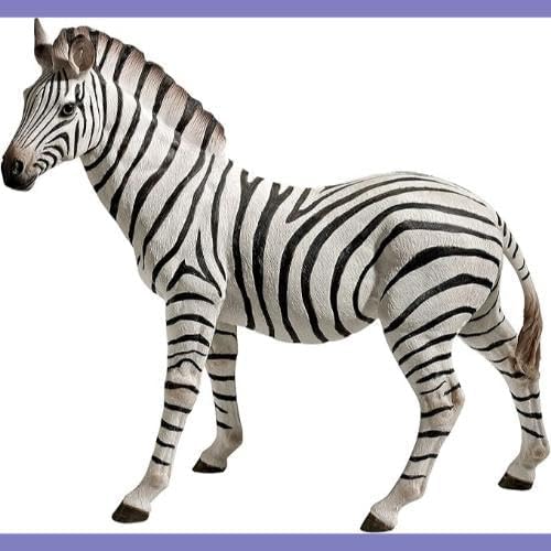Design Toscano Zora the Zebra Outdoor Garden Statue, 22 Inch, Polyresin, Full Color - Image 4