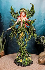 Ebros Elemental Earth Gaia Forest Green Roots and Vines Crown Fairy Statue Decorative Mythical Fantasy Magic Garden Fairies Figurine Collectible - Image 5