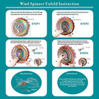 FONMY Stainless Steel Wind Spinner Worth Gift Indoor Outdoor Garden Decoration Crafts Ornaments 12 inch Multi Color Mandala Wind Spinners - Image 5