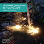TotalPond Pond and Landscape LED Light Set, 3-Light Pack, for in & Out of Water, 12pc Color Lenses, Easy Install, 3W LED Spotlights, Waterproof, Dusk-to-Dawn Sensor, 10 ft. Power Cord - Image 2