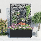GarveeLife Metal Planter Box with Trellis and Wheels 71"x47"x16" by GarveeLife