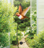 Regal Art & Gift Rocker Hummingbird Garden Stake, Kinetic Metal Yard Art - Image 6