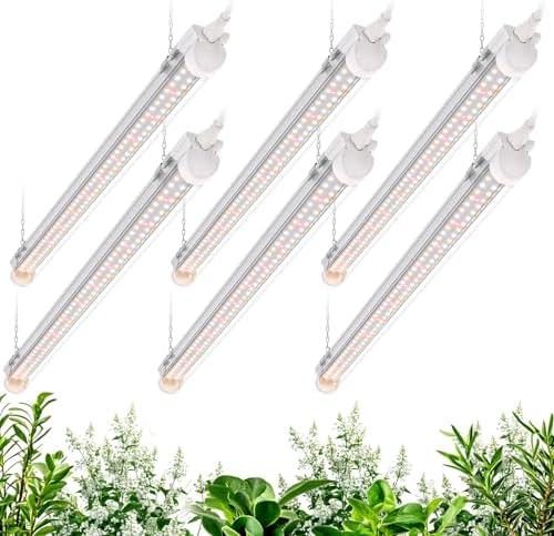 Bstrip 2ft Grow Light for Indoor Plants, 6-Pack Full Spectrum LED Strips by Bstrip