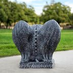 OLOMA Guardian Gargoyle Concrete Garden Statue Handmade Gothic Beast Sculpture Outdoor Yard Decor Mythical Creature Ornament Patio Lawn Porch Halloween Gothic Accent Fantasy Lover Gift - Image 3