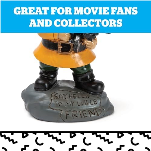 Angry Little Garden Gnome Statue, Outdoor Lawn & Yard Home Defender, Combat Figurine Sculpture Decorations, Funny Housewarming Gag Gift - Image 3