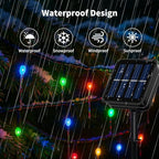 [4 Pack] Solar String Lights Multicolored, 480 LED 157FT Solar Twinkle Light Outdoor with 8 Modes & Memory Function, Waterproof Chrismas Lights for Xmas Tree Party Decorations - Image 4