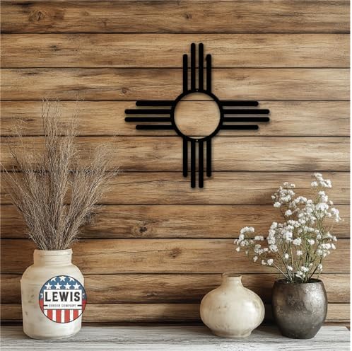 Zia Sun Metal Powder Coated Sign (20" x 20", Copper) - Image 3