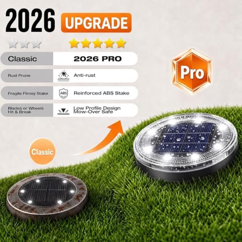 vighep Mini Solar Ground Lights 24 Pack, 2.2-Inch Solar Disk Lights Outdoor - Image 2