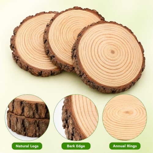 KESYOO 3-Piece Wood Garden Stepping Stones for Outdoor Walkways and Yards - Image 3
