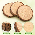 KESYOO 3-Piece Wood Garden Stepping Stones for Outdoor Walkways and Yards - Image 3