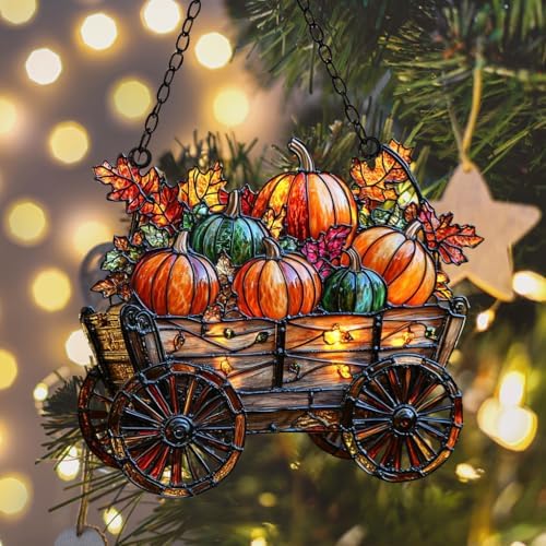 Pumpkin Harvest Autumn Fall Acrylic Suncatcher - Image 6