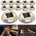 Solar Driveway Dock Lights Outdoor Waterproof 12 Pack by LivingGreenLivingFabStyl