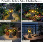 Japanese Resin Pagoda Lantern Garden Statue - Image 7
