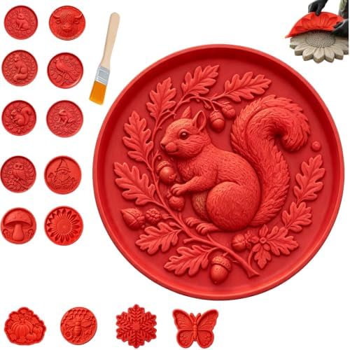 Reusable Sunflower Stepping Stone Mold, 15cm Sunflower Paver Mold (E) by Unknown