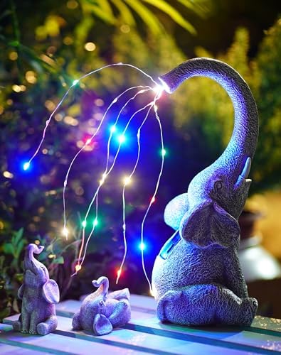 Goodeco Garden Elephants Statue Outdoor - Ideal Gardening Gifts by Goodeco