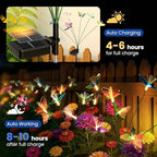 Solar Garden Lights,6Pack Swaying Butterfly Lights Garden Decor - Image 2