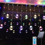 Solar Wishing Ball Fairy Curtain Lights, Waterproof 8 Modes Flashing String Lights with Remote Control for Bedroom, Christmas, Wedding, Party Decoration (Mutlicolor) by AMZSTAR