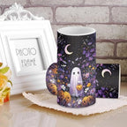 Floral Pumpkin Ghost Battery Operated Candles with Timers Halloween Flameless Candles with Remote LED Real Wax Relistic Lights for Trick or Treat Party Banquet Decoration - Image 3