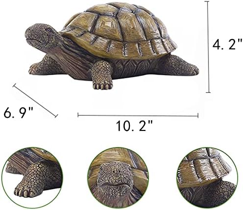 Turtle Garden Statue,Outdoor Figurine,Indoor Tortoise Sculpture Colloction - Image 6