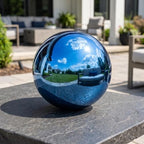 Cabilock Stainless Steel Gazing Ball 6.61 inch Mirror Polished Reflective Garden Globe Outdoor Lawn Ornament for Patio Yard Tabletop Photography Prop Decorative Display - Image 3