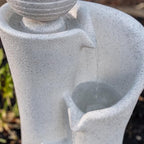Xbrand 41" Modern Sphere Curve Cascading Fountain, Resin - Image 3