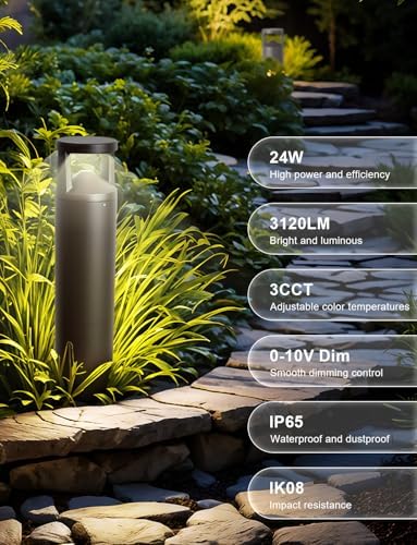 OSTEK 42" LED Bollard Light, 24W, 3CCT Selectable, 3120LM - Image 2
