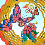 Butterfly Wind Spinner, Butterfly Gift for Women Men, 12in Spinfinity Designs Stainless Steel Hanging Wind Spinners with 3D Visual Effect, for Indoor/Outdoor Decor, Yard Art, Garden Decorations - Image 5