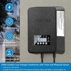 SUNVIE 200W Low Voltage Landscape Transformer with Timer & Photocell Sensor - Image 5