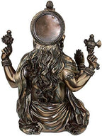 Design Toscano Sitting Ganesha Hindu Elephant Man Indian-Style Statue Figurine, 8 inches wide, 11 inches tall, Cast Stone Resin, Bronze Finish - Image 4