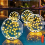 2Pack Floating Pool Lights, 15Inch Solar Powered Pool Ball Light That Float by LORRYTE