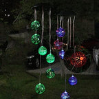 Solar Led Light Outdoor Wind Chime Lamp Color Changing Mobile Hanging Decorative Lighting for Garden Corridor Wedding Decoration (Color : Green) - Image 2