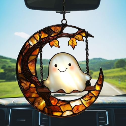 Cute Boho Ghost Acrylic Suncatcher - Image 5
