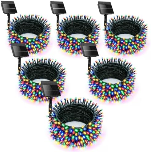Minetom 6 Pack Solar-Christmas-Lights-Outdoor, Total 236FT, 600 LEDs by Minetom