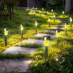 GIGALUMI 24 Pack Solar Lights Outdoor Waterproof, Stainless Steel - Image 7