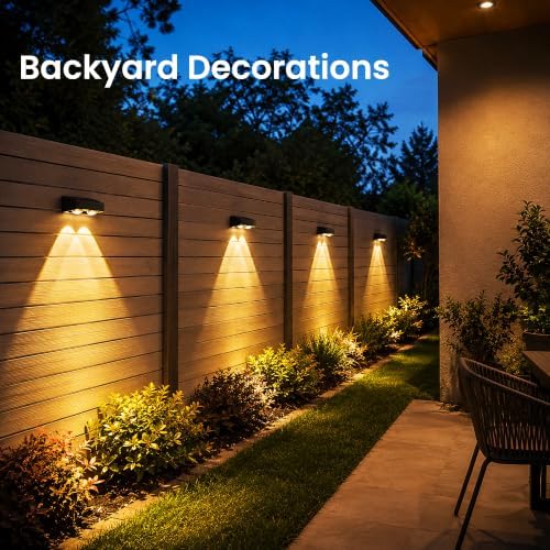 Solar Fence Lights Outdoor, Color Changing, Waterproof IP65, 16 Pack - Image 6